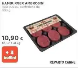 Ipercoop Hamburger ambrosini offerta