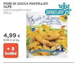 Ipercoop Fiori di zucca pastellati alpe offerta