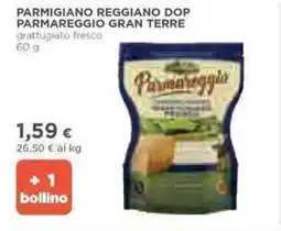 Ipercoop Parmigiano reggiano dop parmareggio GRAN TERRE offerta