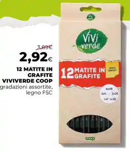 Ipercoop 12 matite in VIVIVERDE COOP offerta