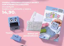 Ipercoop Timbro personalizzabile marky con etichette e nastro offerta