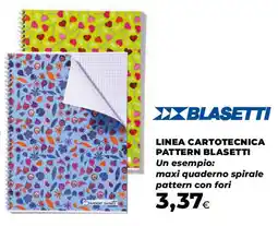 Ipercoop Linea cartotecnica pattern BLASETTI offerta