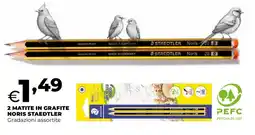 Ipercoop 2 matite in grafite noris STAEDTLER offerta