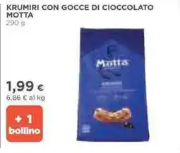 Ipercoop Krumiri con gocce di cioccolato MOTTA offerta