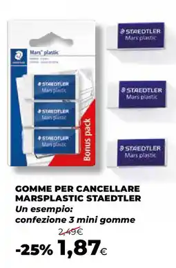 Ipercoop Gomme per cancellare marsplastic STAEDTLER offerta