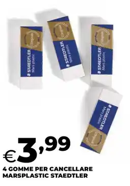 Ipercoop 4 gomme per cancellare marsplastic STAEDTLER offerta