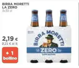 Ipercoop Birra moretti la zero offerta