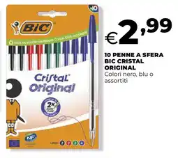 Ipercoop 10 penne a sfera BIC cristal original offerta