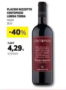 Ipercoop Placido rizzotto centopassi libera terra offerta