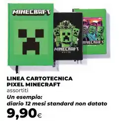 Ipercoop Linea cartotecnica pixel MINECRAFT offerta