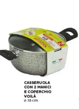 Happy Casa Casseruola con 2 manici e coperchio VOILÀ offerta