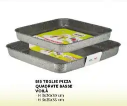 Happy Casa Bis teglie pizza quadrate VOILÀ basse offerta