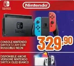 Expert Console nintendo switch 1.1 joy-con rosso/blu neon offerta