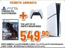 Expert Console ps5 slim standard + the last of us parte ii remastered offerta