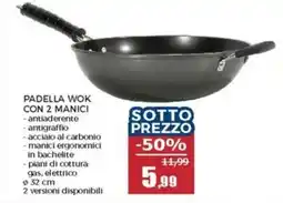 Happy Casa Padella wok con 2 manici offerta