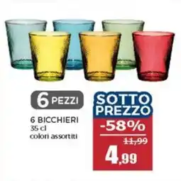 Happy Casa 6 bicchieri offerta