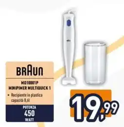 Iper La Grande BRAUN MQ10001P MINIPIMER MULTIQUICK 1 offerta