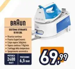 Iper La Grande BRAUN SISTEMA STIRANTE IS1012BL offerta