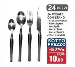 Happy Casa 24 posate con stand offerta