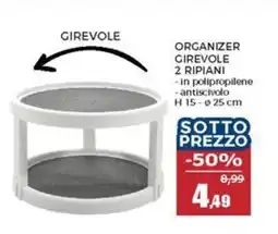 Happy Casa Organizer girevole 2 ripiani offerta