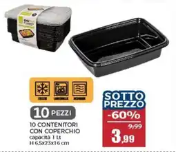 Happy Casa 10 contenitori con coperchio offerta