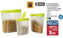 Happy Casa 3 contenitori con coperchio offerta