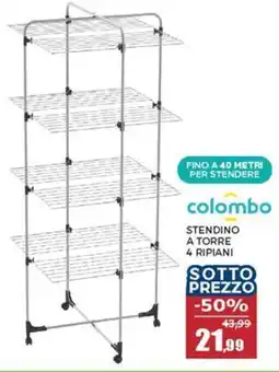 Happy Casa Colombo stendino a torre 4 ripiani offerta