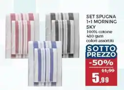 Happy Casa Set spugna morning sky offerta