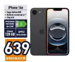 Iper La Grande iPhone 16e offerta