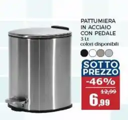 Happy Casa Pattumiera in acciaio con pedale offerta