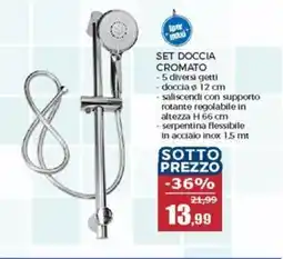 Happy Casa Set doccia cromato offerta