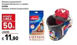 Iper La Grande Sistema Lavapavimenti Completo Revolution o ricambio VILEDA offerta