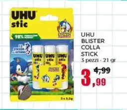 Happy Casa UHU blister colla stick offerta