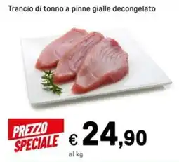 Iper La Grande Trancio di tonno a pinne gialle decongelato offerta