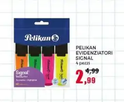 Happy Casa Pelikan evidenziatori signal 4 pezzi offerta