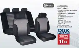 Happy Casa Coprisedili auto 9 pezzi offerta
