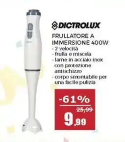 Happy Casa Dictrolux frullatore a immersione 400W offerta