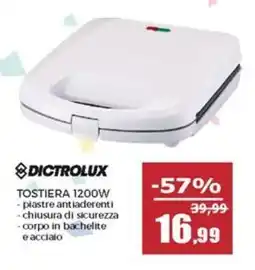 Happy Casa Dictrolux tostiera 1200W offerta