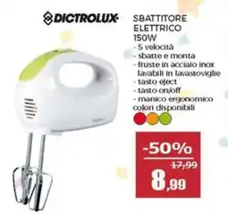 Happy Casa Dictrolux sbattitore elettrico 150W offerta