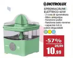 Happy Casa Dictrolux spremiagrumi elettrico 40W offerta