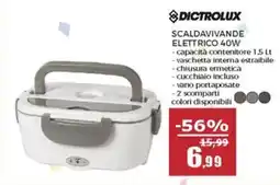 Happy Casa Dictrolux scaldavivande elettrico 40W offerta