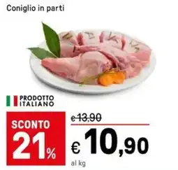 Iper La Grande Coniglio in parti offerta