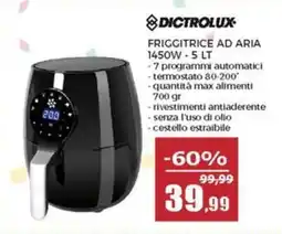 Happy Casa Dictrolux friggitrice ad aria 1450W offerta