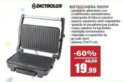 Happy Casa Dictrolux bistecchiera 1500W offerta