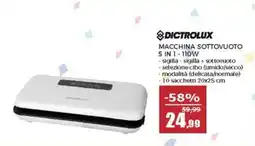 Happy Casa Dictrolux macchina sottovuoto 5 in 1 offerta