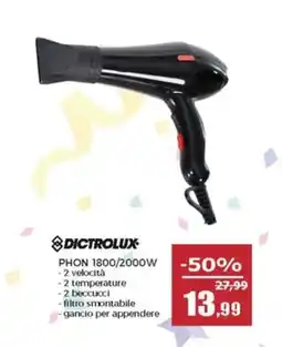Happy Casa Dictrolux phon 1800/2000W offerta