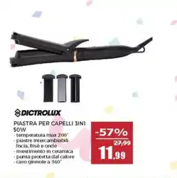 Happy Casa Dictrolux piastra per capelli 3in1 50W offerta