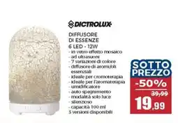 Happy Casa Dictrolux diffusore di essenze 6 LED 12W offerta