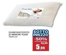 Happy Casa Guanciale fiocco sotto di memory foam offerta