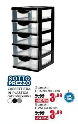 Happy Casa Cassettiera in plastica offerta
